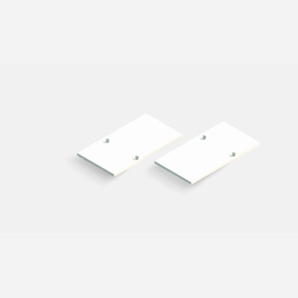 Minifile sistema - Coppia di testate di chiusura per profilo perimetrale